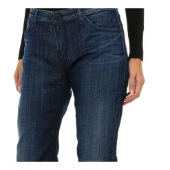 Slim Fit Denim Jeans mit Ledestreifen