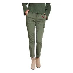 Slim Fit Satin Cargo Hose