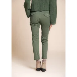 Slim Fit Satin Cargo Hose