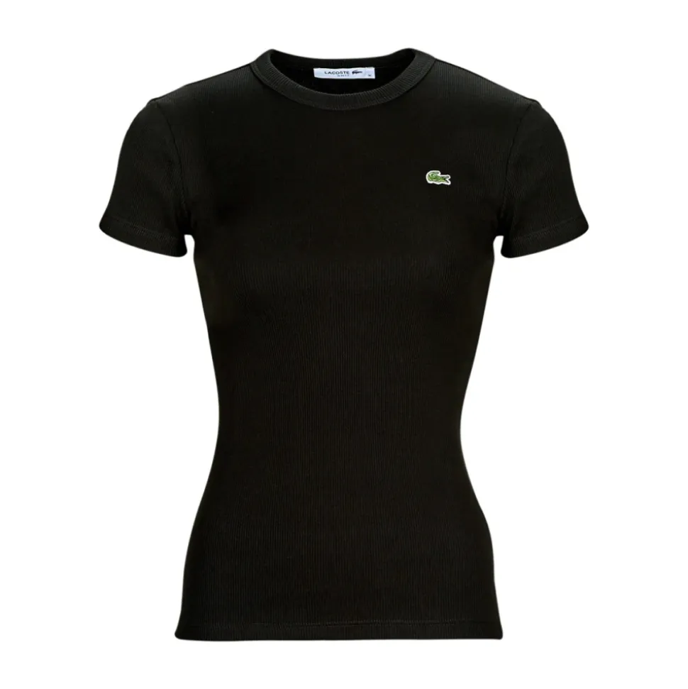 Slim Fit T-Shirt aus gerippter Baumwolle
