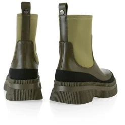 Slip-on Materialmix Stiefeletten