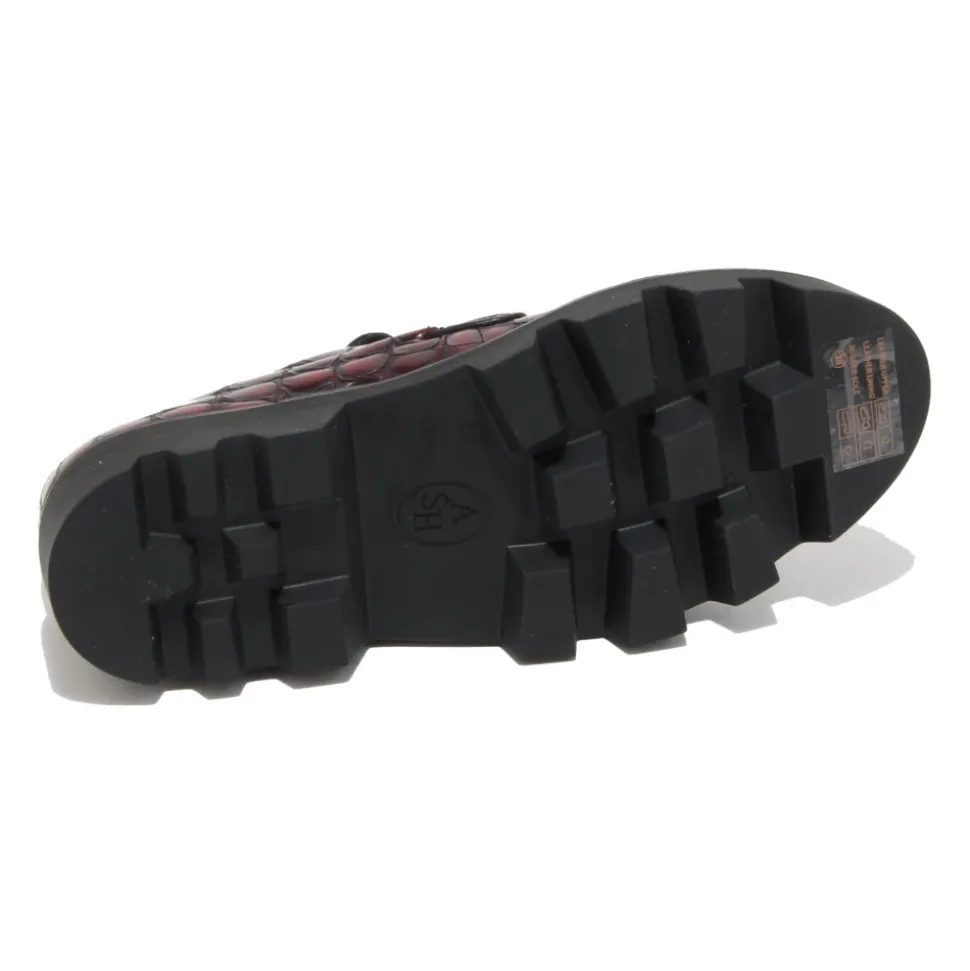 Slip-On Schuhe mit Krokodil-Print