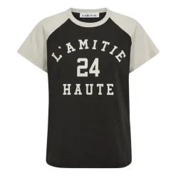 Sportliches College Tee Top mit Print