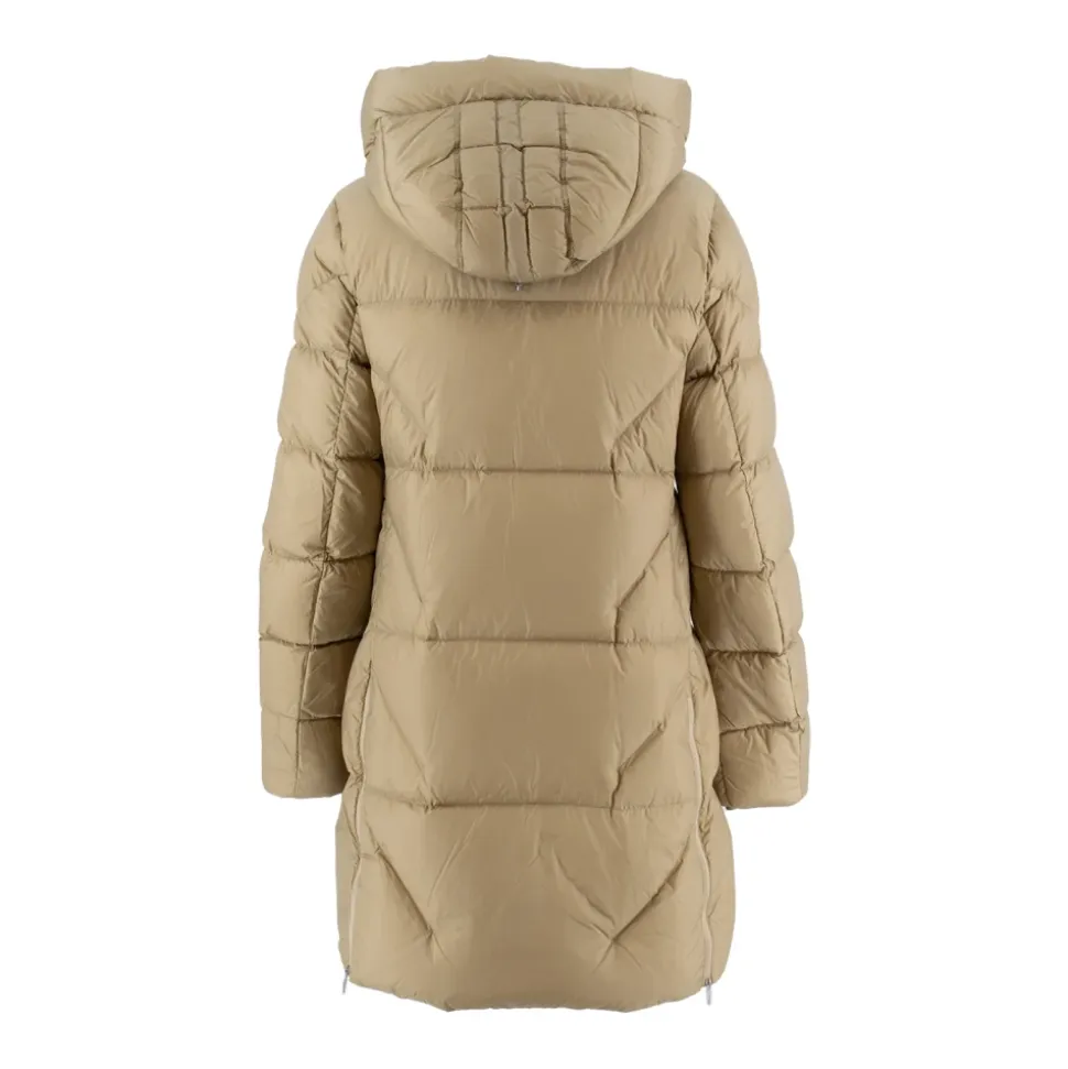 Stilvolle Lange Jacke mit Doppelreißverschluss