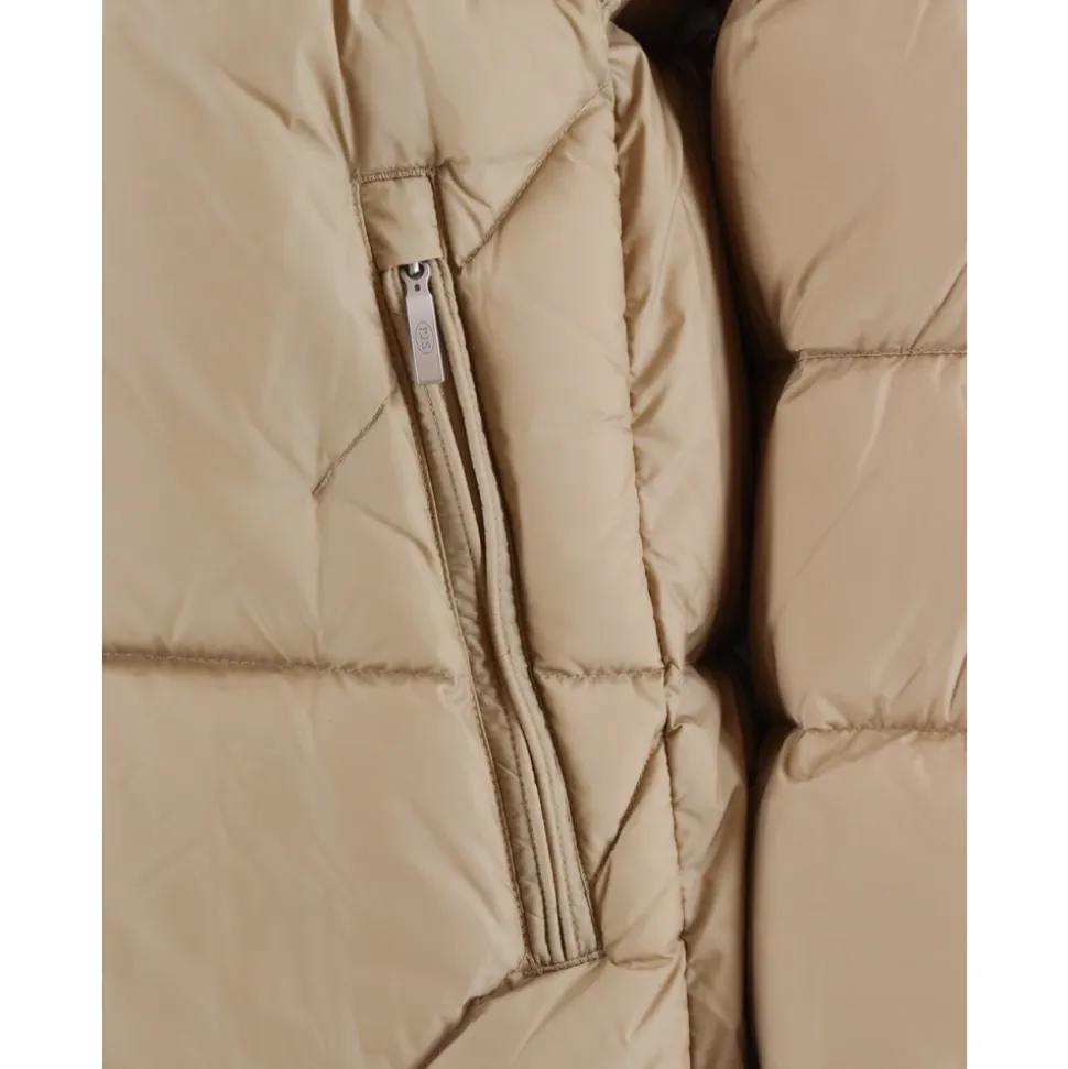 Stilvolle Lange Jacke mit Doppelreißverschluss
