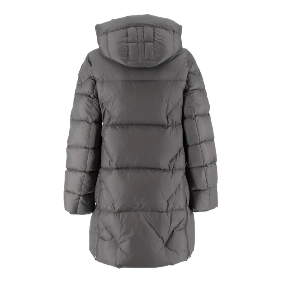 Stilvolle Lange Jacke mit Doppelreißverschluss