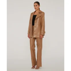 Stilvolle Texturierte Straight Hose