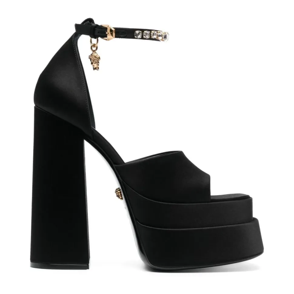 Strass Fabric Sandals
