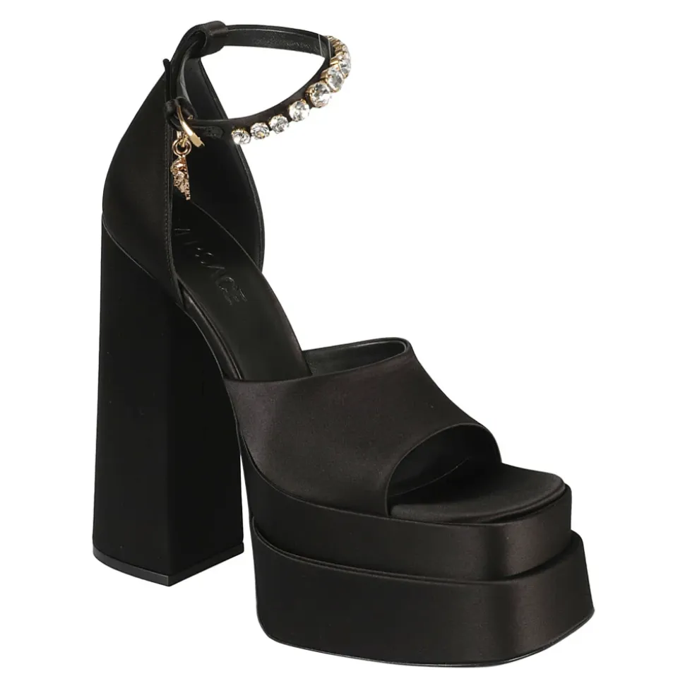 Strass Fabric Sandals