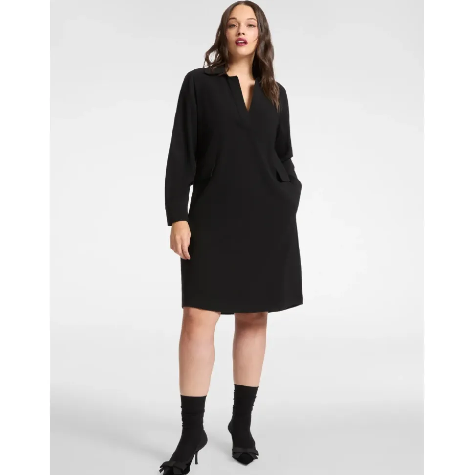 Stretch Cady Kleid