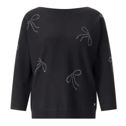 Strickpullover mit Schleifenmotiv