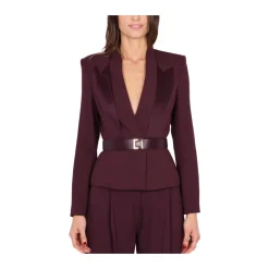 Strukturierter Blazer mit Gürtel