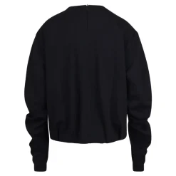 Strukturiertes Sweatshirt mit plissierten Details
