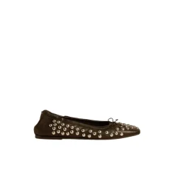 Studded Nappa Leder Zip Sneakers