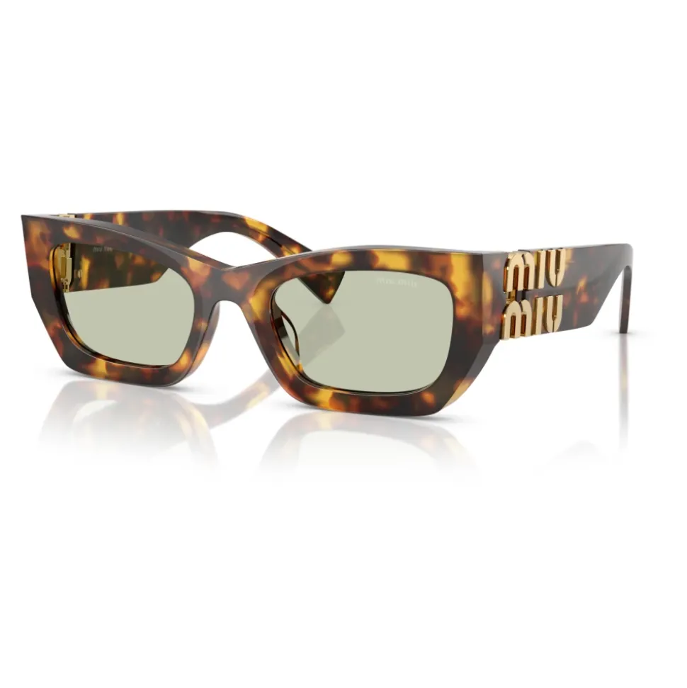 Stylische Sonnenbrille in Havana Grün