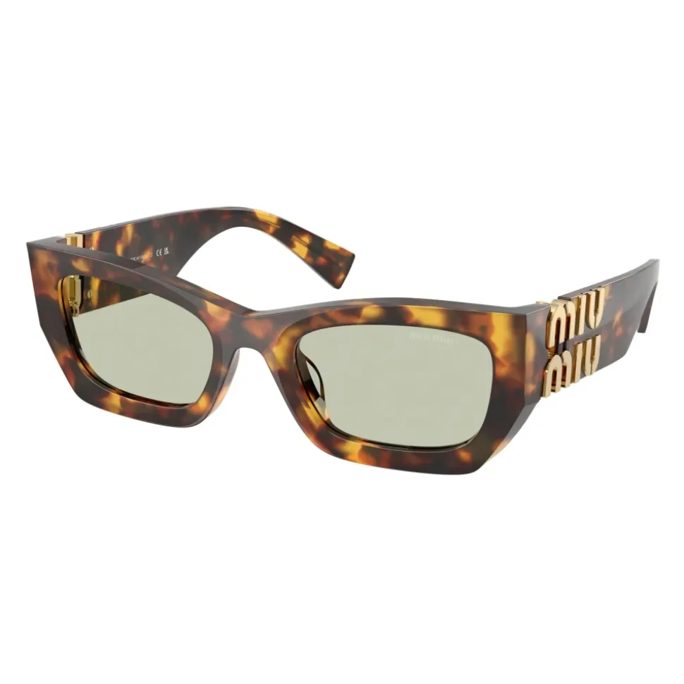 Stylische Sonnenbrille in Havana Grün