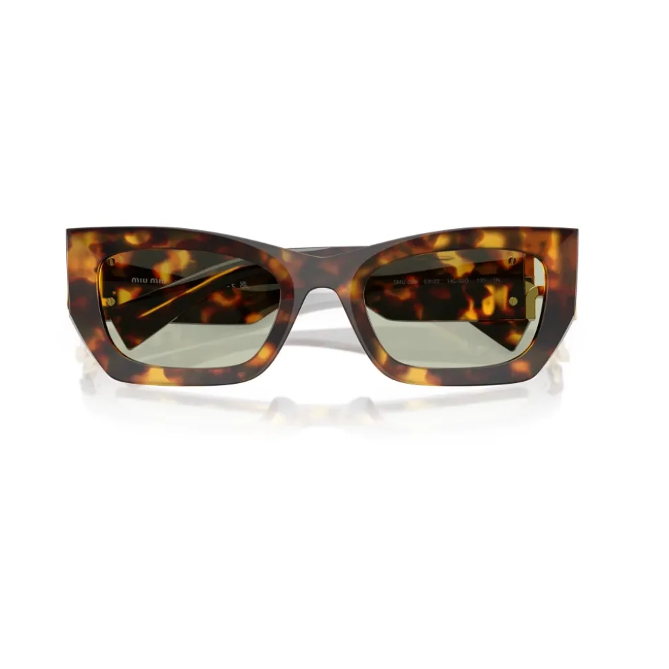 Stylische Sonnenbrille in Havana Grün