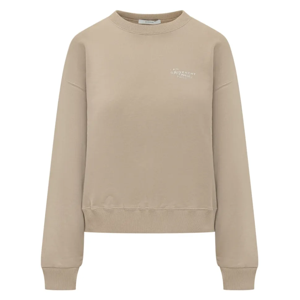 Sweatshirt aus Fleece mit Stempel-Print
