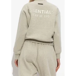 Sweatshirt mit kurzem Stehkragen