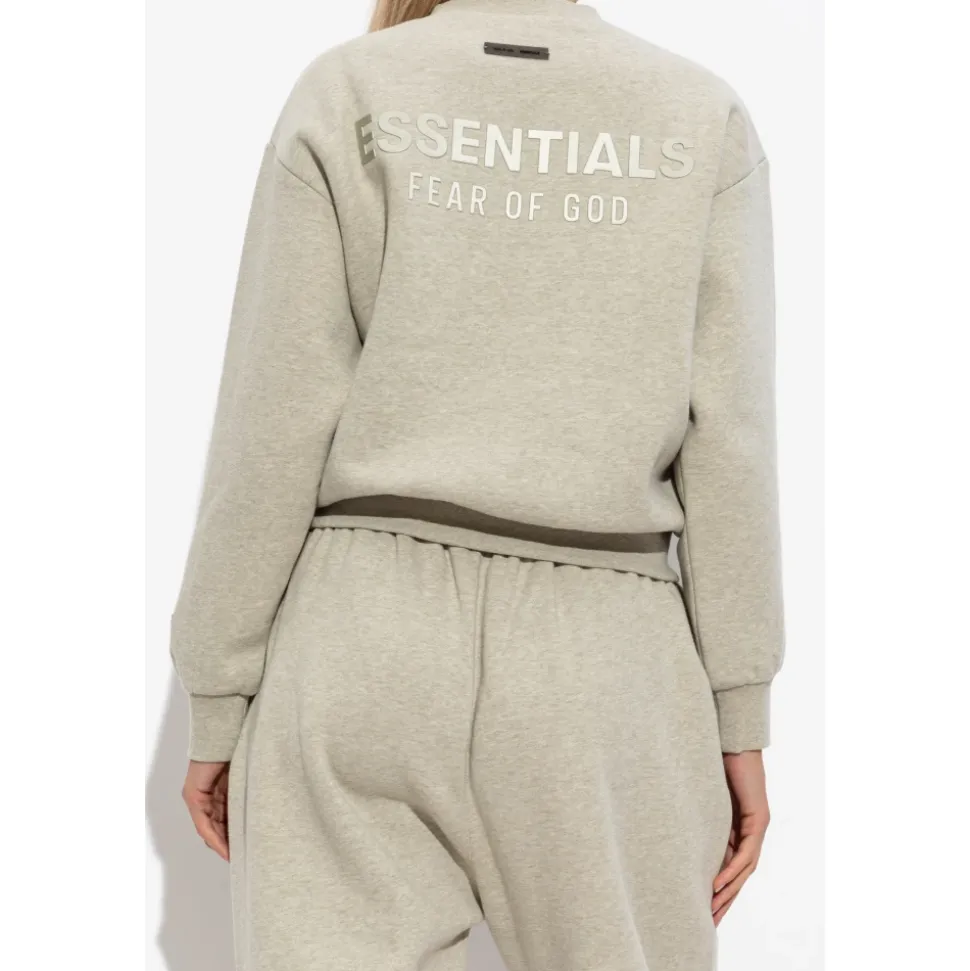 Sweatshirt mit kurzem Stehkragen