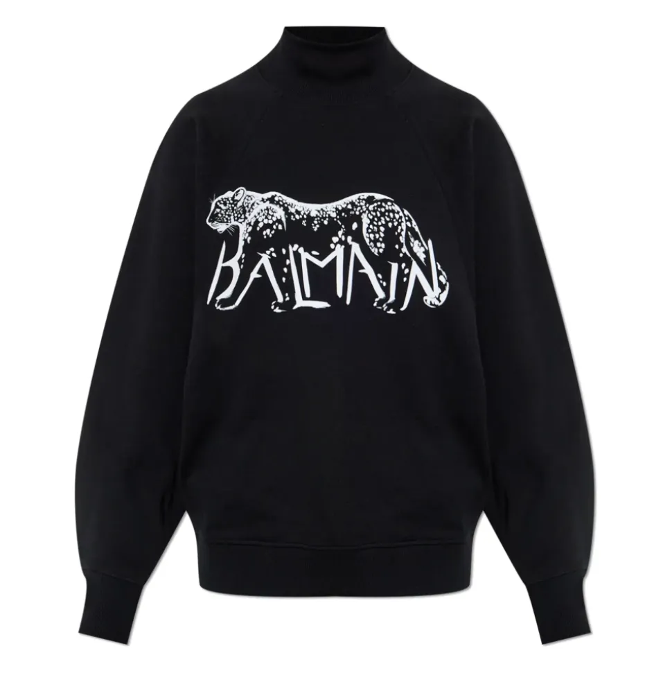 Sweatshirt mit Stehkragen