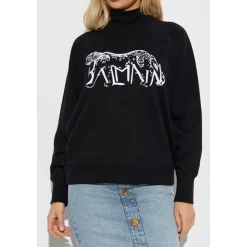 Sweatshirt mit Stehkragen
