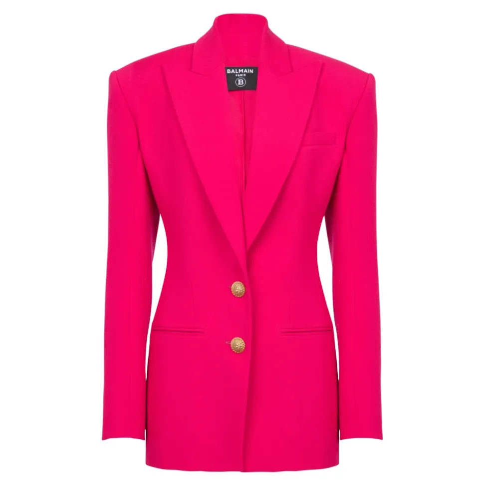 Taillierter Blazer mit 2 Knöpfen und betonter Taille