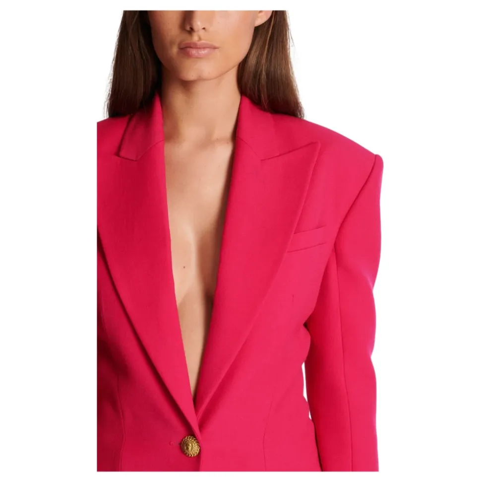 Taillierter Blazer mit 2 Knöpfen und betonter Taille