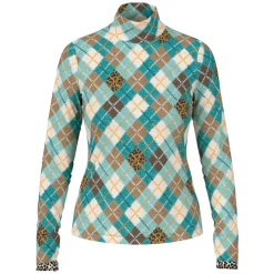 Tailliertes Langarmshirt mit Rollkragen