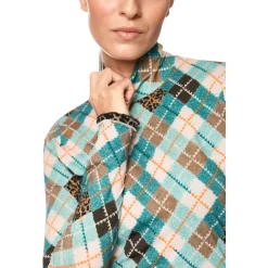 Tailliertes Langarmshirt mit Rollkragen