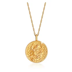 Taurus Coin Anhänger Halskette