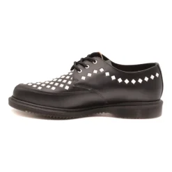 Text Print Brown Derby Schuhe
