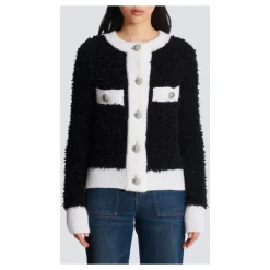 Texturierte Strickjacke