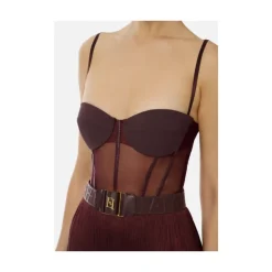 Tüll Minikleid mit Fransenskirt