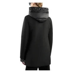 Toggle Coat in Schwarzem Gabardine