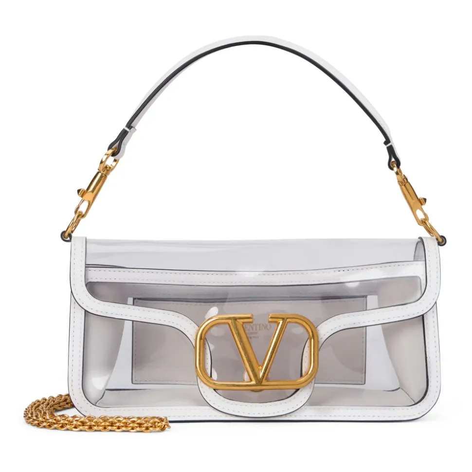 Transparente Tasche mit Goldenen Details
