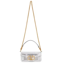 Transparente Tasche mit Goldenen Details