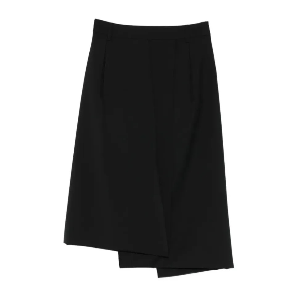 Tropical Wool Pliee Skirt