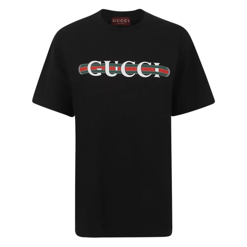T-Shirt aus bedrucktem Baumwolljersey