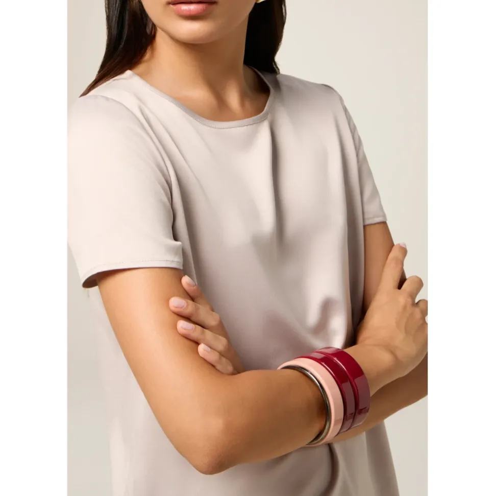 T-Shirt aus zwei Materialien