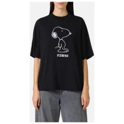 T-Shirt mit lockerer Passform und Snoopy-Applikation