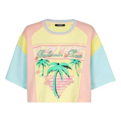 T-Shirt mit Palmen-Signature-Print