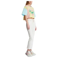 T-Shirt mit Palmen-Signature-Print