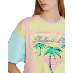 T-Shirt mit Palmen-Signature-Print