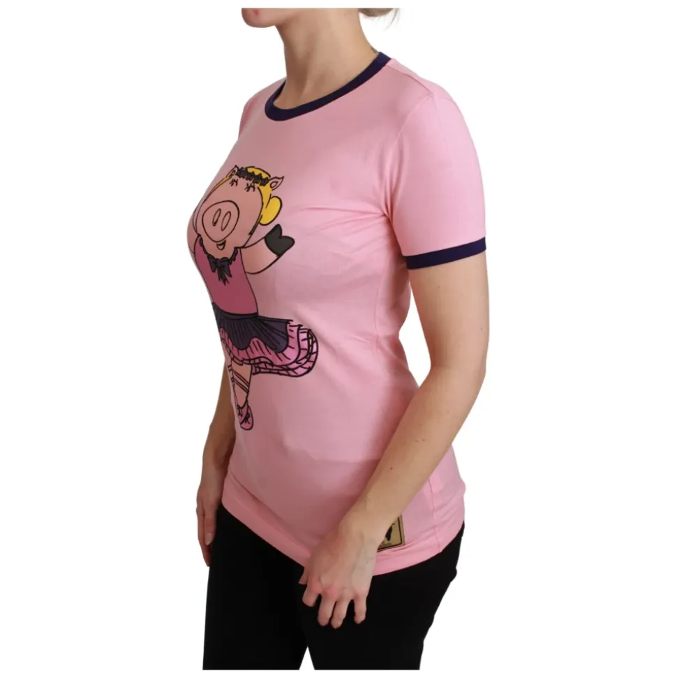 T-Shirt mit Rundhalsausschnitt und kurzen Ärmeln