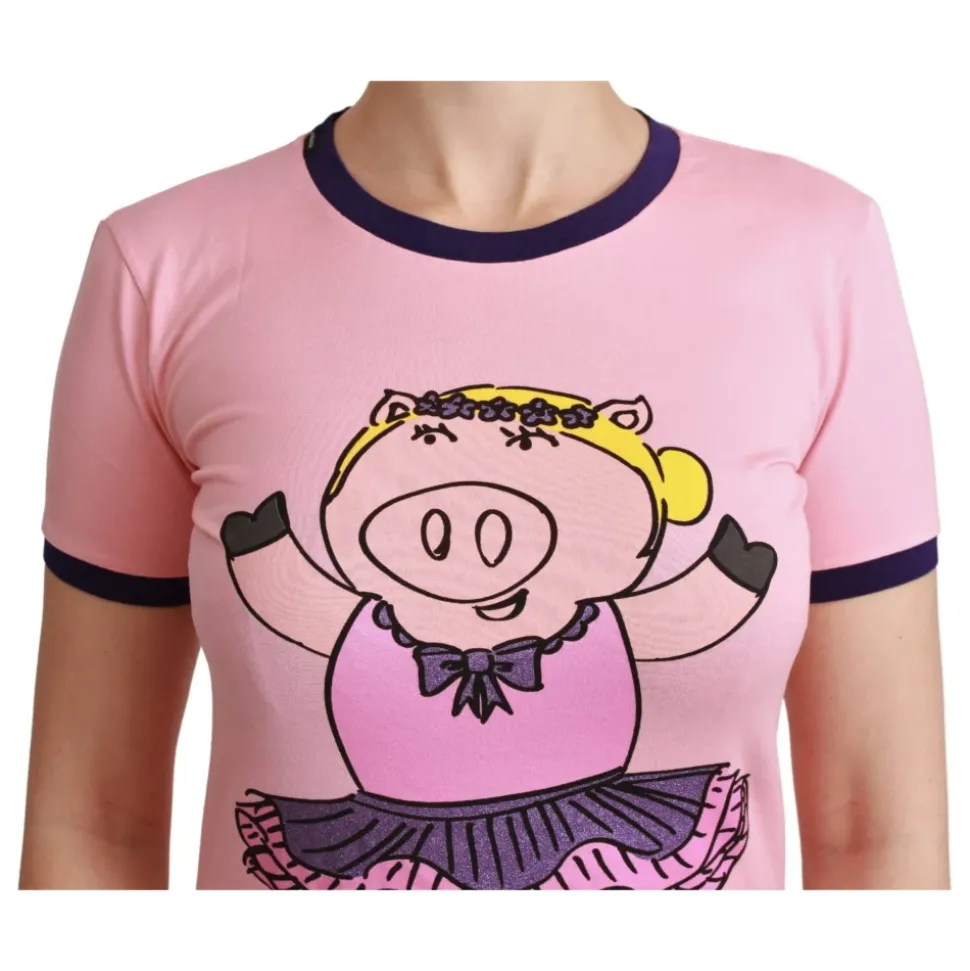 T-Shirt mit Rundhalsausschnitt und kurzen Ärmeln