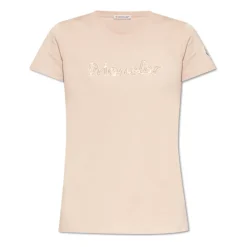 T-Shirt mit schimmernden Applikationen