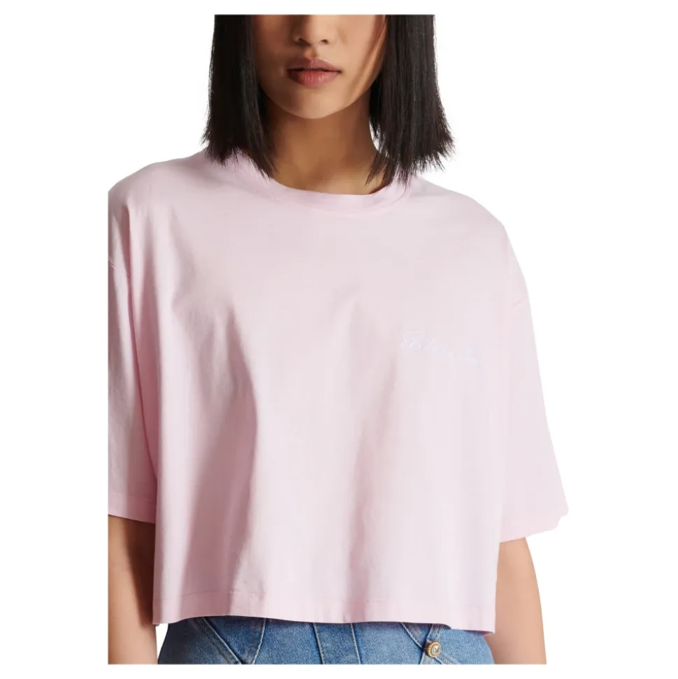 T-Shirt mit Signature-Stickerei