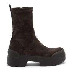 V14 Roccia – Dunkelbraune Stretch-Stiefelette