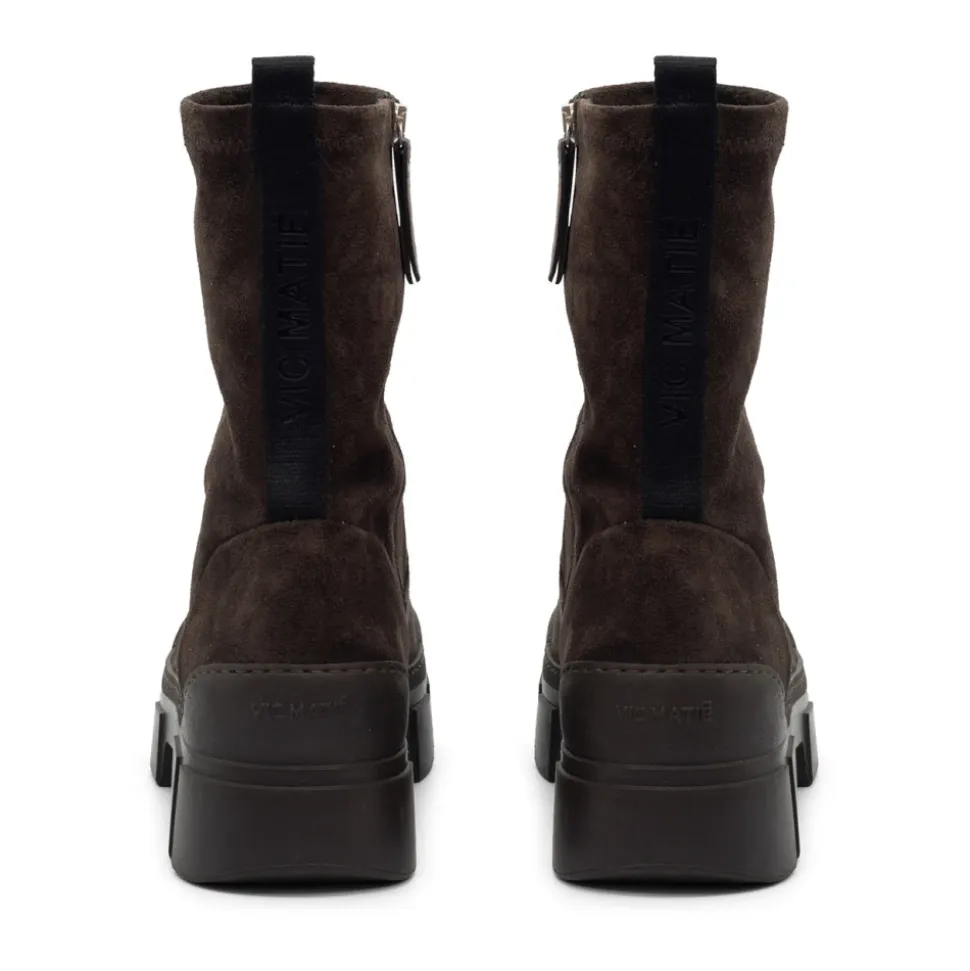 V14 Roccia – Dunkelbraune Stretch-Stiefelette